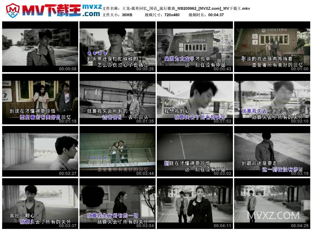 王龙-孤单回忆_国语_流行歌曲_MB205962
